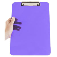 JAM Paper Plastic Clipboards, 9" x 13", Purple, 2 Pack (340926881g)-Purple