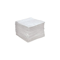 Zenith Safety Anti Static Sorbent Pads, Oil Only, 15" x 18", 25 Gal. Absorbancy, 100 /Pack - 100 Pack-Absorbency/Pkg. 25 gal.