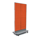Azar Displays Pegboard Floor Stand, 32" x 60", Orange (700732-ORG)-Made from pegboard