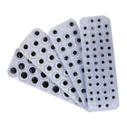 Chenille Kraft Peel & Stick Wiggle Eyes, Black, 500 Pack (CK-343802)-Convenient sheets of different size peel and stick eyes