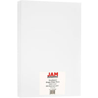 JAM Paper Strathmore Tabloid Cardstock, 11 x 17, 88lb Strathmore Bright White Wove, 250 Pack (41747390B)-Bright white