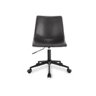 Plata Import Patrik Upholstered Leather Office Chair - Black-Tilt Mechanism