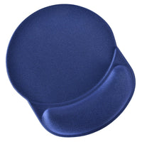DAC MP-123 “Racetrack” Super-Gel Mouse Pad / Wrist Rest - 9-3/4" x 8-1/4" x 1-1/4" - Blue-Smooth and breathable luxurious Lycra fabric