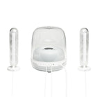 Harman Kardon SoundSticks 4 Bluetooth Speaker System - White-Dimensions: Woofer: 9.1"W x 10.9"H x 9.1"D / Satellite: 10.7"W x 3.3"H x 3.3"D