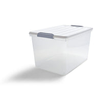 TRU RED 58.2 L Plastic Storage Tote with Locking Lid-Storage tote is great for organizing the home and office