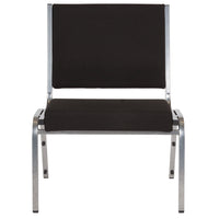 Flash Furniture HERCULES Series Black Antimicrobial Fabric Bariatric Medical Reception Chair-Set of 4 Medical Waiting Room Chairs