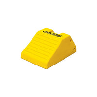Checkers Industrial Products Heavy-Duty Polyurethane Wheel Chocks, Max Tire Diameter: 142", Depth: 21-9/10", Height: 10-3/5"-Material: Polyurethane