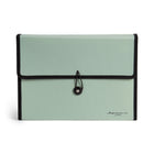 U Brands 13 Pocket Performance Expandable File - Olive (4358F04-24)-Durable fabric shell to keep documents safe from the great outdoors