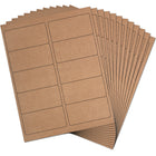 JAM Paper Standard Mailing Shipping Address Labels - 2" x 4" - Brown Kraft - 120 Pack-Size: Medium (4 x 2 inches), Printer friendly labels are easy to create and customize