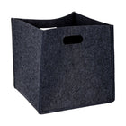 Truu Design, Square Felt Storage Baskets, Set of 3, 15 x 14.5 x 14 inches, Dark Grey-Made from 100% polyester