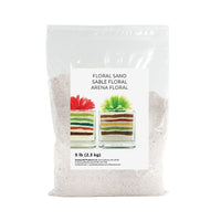 Sandtastik Floral Coloured Sand, 5 lb (2.3 kg) Bag, Natural-Coarse grain with natural sparkle throughout