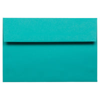 JAM Paper A8 Invitation Envelopes, 5.5 x 8.125, Brite Hue Sea Blue Recycled, 100 Pack (70231g)-Sea blue