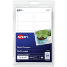 Avery Multi-Purpose Removable Labels, 1/2" x 1-3/4", 400 Pack (2312)-Removable