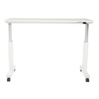 Proline 6' Pneumatic Height Adjustable Table, White-White laminate top