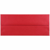 JAM Paper #10 Metallic Business Envelopes - 4.125" x 9.5" - Stardream Jupiter Red - 50 Pack-Colour: Stardream Jupiter Red 
