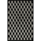 Avocado Decor Valentine Piazza, 2.2' x 6.10', Black/Grey (689237284645)-Black/Grey, Viscose