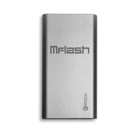 MFLASH 6000mAh Qualcomm Quick Charge 3.0 Power Bank with Aluminum Case, Silver (MFPWQ0601ALSLVR)-6,000mAh Powerbank