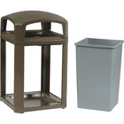 Rubbermaid Landmark Series Classic Container, Sable, 35 Gallons, Liner 3958 No Sides (FG397000SBLE)-Capacity - 35 US gal.