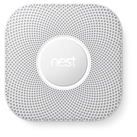 Google Nest Protect Smoke and Carbon Monoxide Alarm with Battery, 2nd Generation (S3000BWEF)-Sends alerts to your phone in case you aren't home