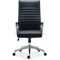 Staples Bentura Bonded Leather Manager's Chair - Black-Manager's chair