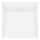 JAM Paper 9 x 9 Square Envelopes, Clear Translucent Vellum, 250 Pack (2851355H)-Clear translucent envelope