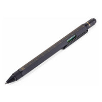 Troika Construction Multitasking Ballpoint Pen - Black/Gold-Multitasking ballpoint pen