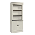 Sauder Palladia Library with Doors - Glacier Oak-Made of Engineered Wood
