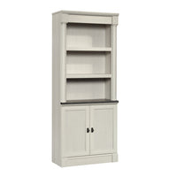 Sauder Palladia Library with Doors - Glacier Oak-Made of Engineered Wood