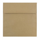 JAM Paper 8.5 x 8.5 Square Envelopes, Brown Kraft Paper Bag Recycled, 1000 Pack (LEKR505B)-Brown