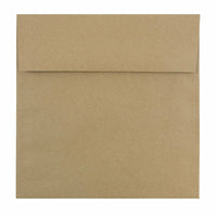 JAM Paper 8.5 x 8.5 Square Envelopes, Brown Kraft Paper Bag Recycled, 1000 Pack (LEKR505B)-Brown