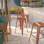 Flash Furniture 30" High Backless Copper Indoor-Outdoor Barstool-Backless Design
