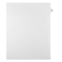 Mark Maker Legal Exhibit Index Tab White Single Tabs, 1/15th Cut, Letter Size, No Holes, Number 137, 25 Pack-White Single Tabs, 1/15th Cut