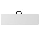 Flash Furniture 10.25"W x 71"L Bi-Fold Granite Plastic Bench with Carrying Handle - White-440 lb. Static Load Capacity