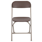 Flash Furniture HERCULES Series Premium Brown Plastic Folding Chair-Plastic Folding Chair