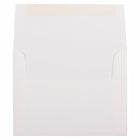 JAM Paper A2 Invitation Envelopes, 4.38 x 5.75, Strathmore Bright White Laid, 250 Pack (99118H)-Blank interior for personalized message