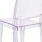 Flash Furniture Phantom Series Stacking Side Chair - Transparent-Fluid Design
