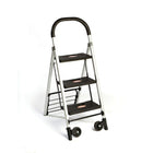 Bios Step Stool Pull Cart-Unlike traditional step ladders, this unit easily converts to a heavy- duty hand truck, combining two indispensable household tools in one, while taking up half the storage space