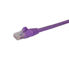 StarTech Cat6 Ethernet Patch Cable with Snagless RJ45 Connectors, 5 ft, Purple (N6PATCH5PL)-Purple PVC jacket for color coding your connections