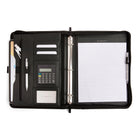 Bugatti Lezard Textured Rind Binder - Vegan Leather - Black (RGB2391BU-BLACK)-1 front easy access pocket