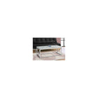 Monarch Specialties 3375 Coffee Table - Grey Cement With Chrome Metal-Sturdy, fashionable chrome metal base