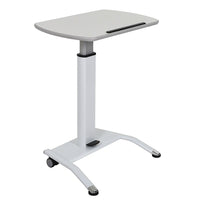 Luxor (LX-PNADJ-WH) Pneumatic Height Adjustable Lectern, White-Add functionality and ease to your workplace with Luxor’s quality Pneumatic Height Adjustable Lectern.