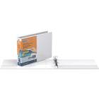 QuickFit Heavy Duty Landscape 8.5" x 11" Spreadsheet Binder - Round Ring - 1.5" - White - 4 Pack-1.5"