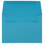 JAM Paper A6 Invitation Envelopes, 4.75 x 6.5, Brite Hue Blue Recycled, 250 Pack (94523H)-Blank interior for personalized message