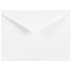 JAM Paper A2 Invitation Envelopes, 4.38 x 5.75, White with V-Flap, 250 Pack (4023206H)-White v-flap booklet envelope