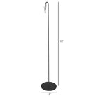 Eddie's Alligator Clip 18" Sign Holder (Gooseneck) - 6 Pack (130010-6)-Metal Black