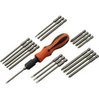 Dynamic Tools 21 Piece Screwdriver Set With Removable Bits, Comfort Grip Handle-Contains: Comfort Grip Handle (1/4" Hex), Screwdriver Bits (3" Length): Torx®: T10, T15, T20, T25, T30, Square Recess: #0, #1, #2, #3, Slotted: 1/8", 5/32", 3/16", Phillips®: #0, #1, #2, #3, Screwdriver Bits (2" Length): Phillips® (2" Length): #1, #2 (2), #3