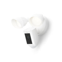Ring Floodlight Cam Wired Plus - White-1080p HD Video & Color Night Vision