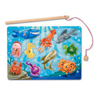 Melissa & Doug Fishing Magnetic Puzzle Game, 12 Pack (LCI3778)-Use the magnetic fishing pole to “catch” the ten, Colourful sea friends from the game board.