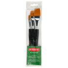 Derwent Academy Assorted Round Brushes, 3 count-Set of 3 assorted brushes (round)