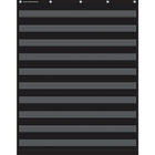 Teacher Created Resources Black 10 Pocket Chart, 34" x 44"-10 clear pockets are perfect for any size sentence strips